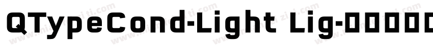 QTypeCond-Light Lig字体转换